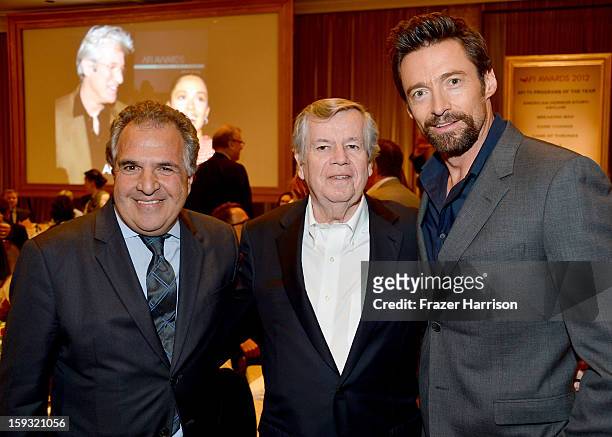 Co-Chairman and CEO, Fox Flmed Entertainment, Jim Gianopulos, American Film Institute Chairman Bob Daly, and actor Hugh Jackman attend the 13th...