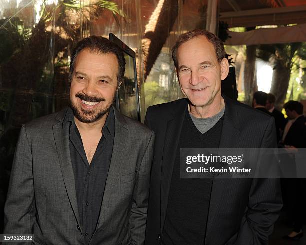 Producers Edward Zwick and Marshall Herskovitz attend the 13th Annual AFI Awards at Four Seasons Los Angeles at Beverly Hills on January 11, 2013 in...