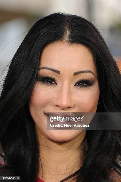 Kiana Kim visits Extra at The Grove on January 11, 2013 in Los Angeles, California.