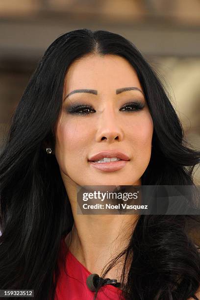 Kiana Kim visits Extra at The Grove on January 11, 2013 in Los Angeles, California.