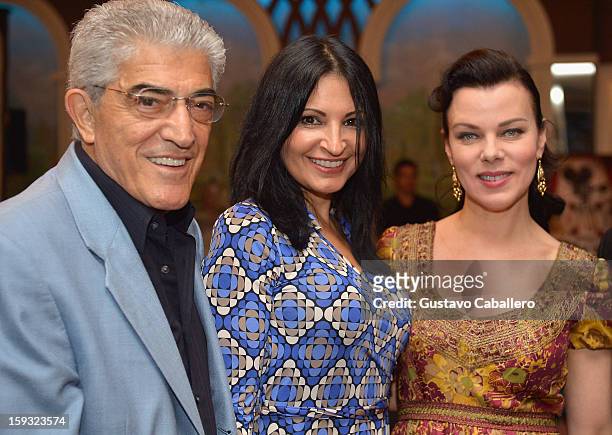 Frank Vincent,Kathrine Narducci and Debi Mazar attends the Save Our Cinemas event at The Castle>> on January 11, 2013 in Miami Beach, Florida.