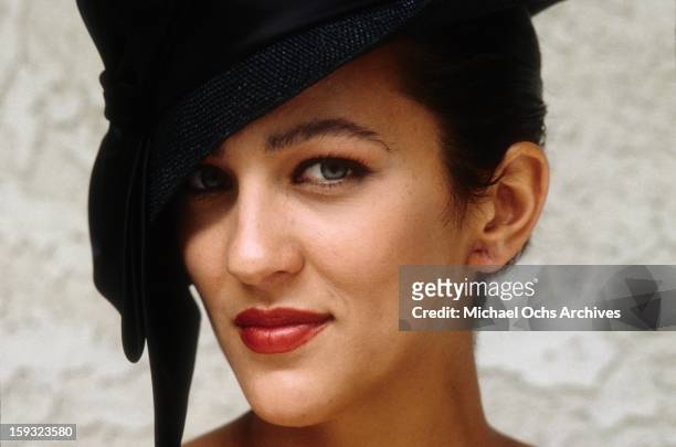 Actress and TV personality Allegra Curtis poses for a portrait in 1988 in Los Angeles, California.