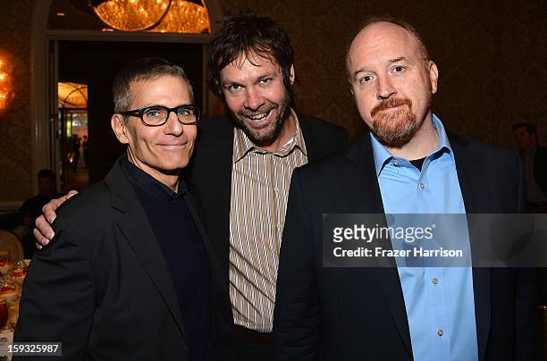 President of Programming Michael Lombardo, producer Dave Becky, and writer/producer Louis C.K. Attend the 13th Annual AFI Awards at Four Seasons Los...