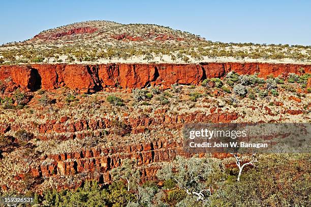 karijini national park,w.a. - karijini national park stockfoto's en -beelden