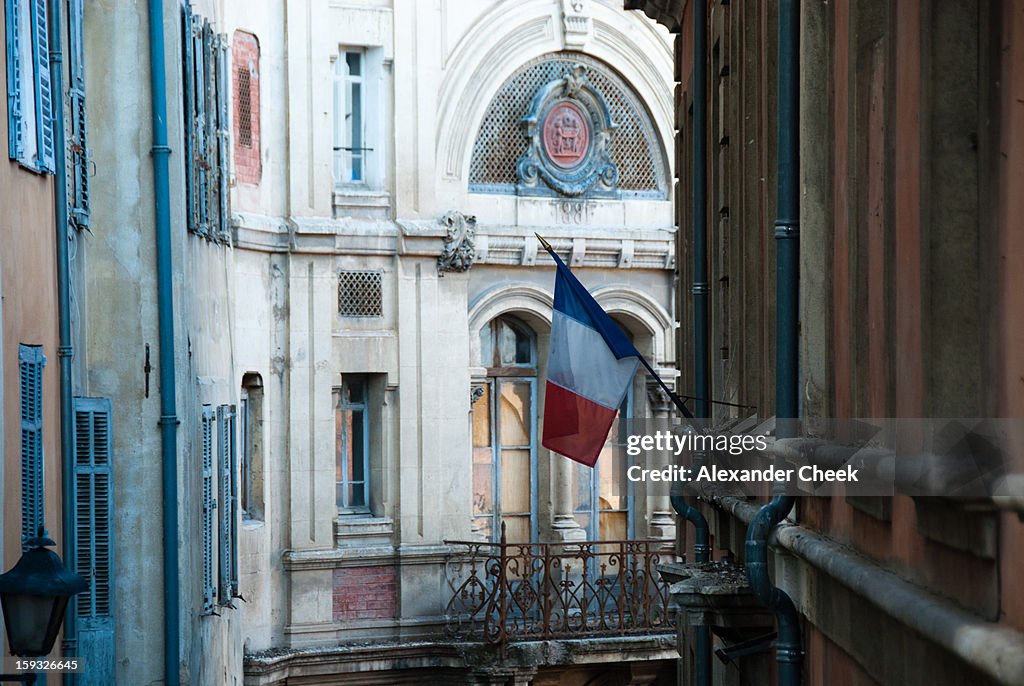 French Flag in Grasse
