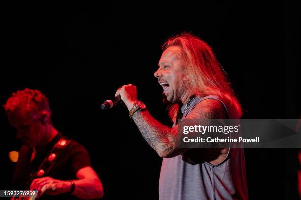 Vince Neil performs at the 2023 Big Machine Music City Grand Prix on August 04, 2023 in Nashville, Tennessee.