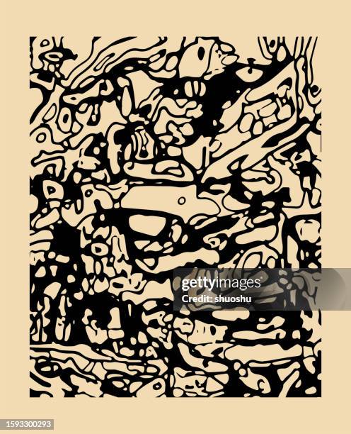 abstract expressionism coffee color drop liquid graffiti woodcut art texture background - wine stain stock illustrations