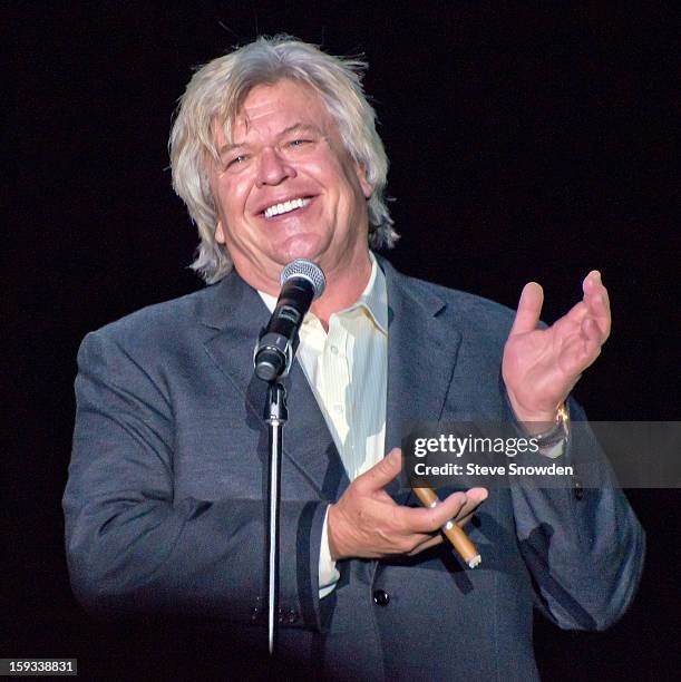 Comedian Ron White performs on stage at Route 66 Casino's Legends Theater on January 11, 2013 in Albuquerque, New Mexico.