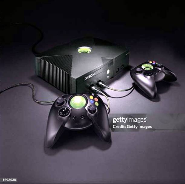 Microsoft's new Xbox video game February 12, 2001 in New York. The game will be available to the public in Fall 2001.