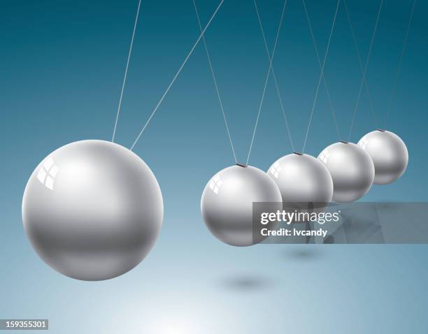 newton's cradle - newtons cradle stock illustrations