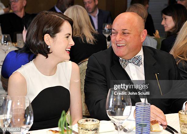 Michelle Dockery and Nigel Daly attend a Golden Globe lunch hosted by BritWeek chairman Bob Peirce honoring Julian Fellowes, Gareth Neame and...