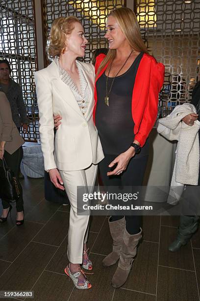 Actress Nicole Kidman and Olympic volleyball player Kerri Lee Walsh Jennings attend CW3PR Presents the inaugural "Gold Meets Golden" event at New...