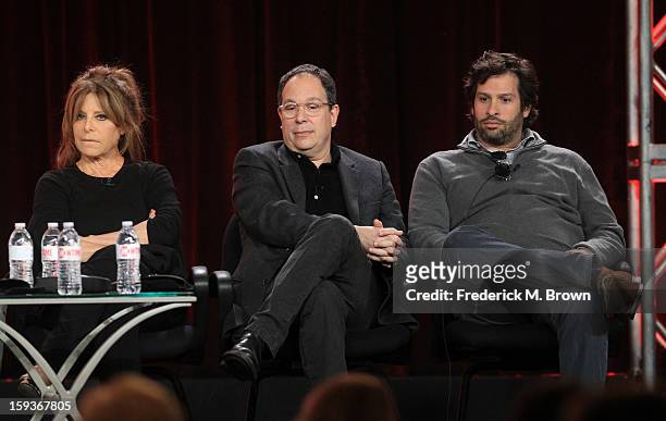 Executive Producer Ann Biderman, Executive Producer Mark Gordon and Executve Producer Bryan Zuriff listen onstage to questions from the audience...