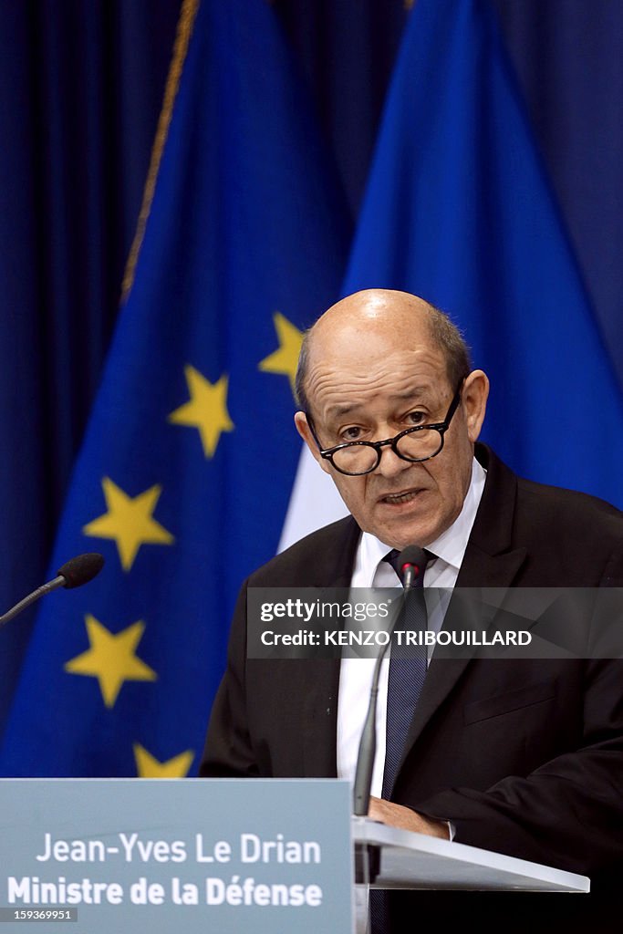 FRANCE-MALI-UNREST-LE-DRIAN