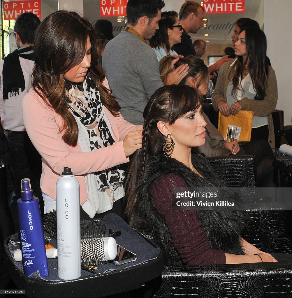 Turning Heads With Joico Hair Care At Colgate's Pre Golden Globe Beauty Bar