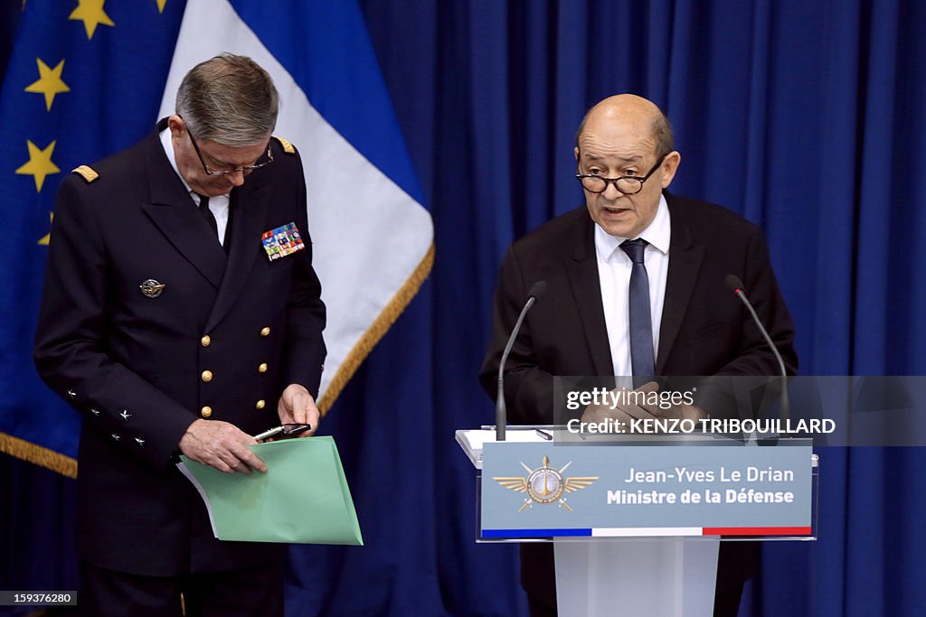 FRANCE-MALI-UNREST-LE-DRIAN