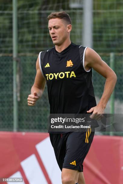 Roma player Nemanja Matic during training session at Centro Sportivo Fulvio Bernardini on August 05, 2023 in Rome, Italy.