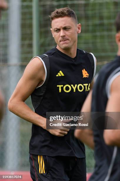 Roma player Nemanja Matic during training session at Centro Sportivo Fulvio Bernardini on August 05, 2023 in Rome, Italy.