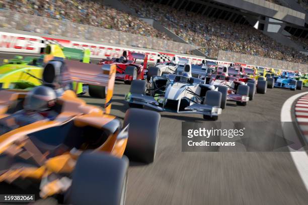 formula one type racing - car racing stock pictures, royalty-free photos & images