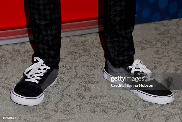 Actor Dylan Riley Snyder attends "Reading With: Marvel Comics Close-Up" kick-off event at the Burbank Public Library on January 12, 2013 in Burbank,...