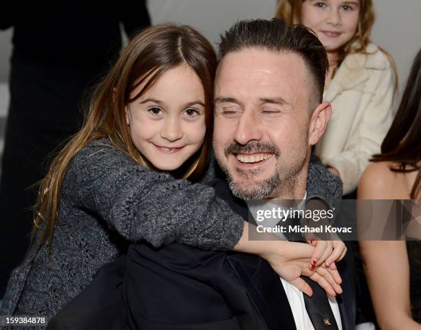 Actor David Arquette and Coco Arquette attend The Art of Elysium's 6th Annual HEAVEN Gala presented by Audi at 2nd Street Tunnel on January 12, 2013...