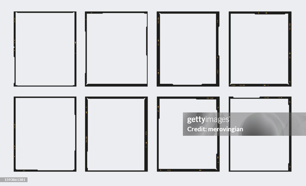 Medium format film frames