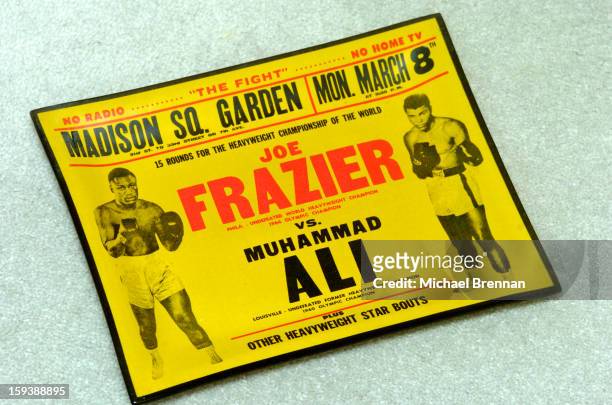 Memento from the First Muhammad Ali versus Joe Frazier fight at Madison Square Garden in New York City.