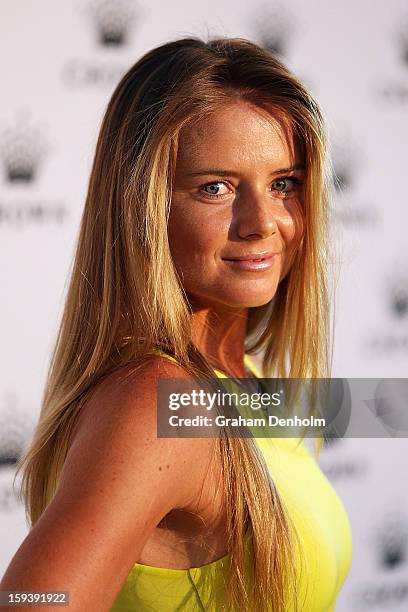 Daniela Hantuchova arrives at Crown's IMG Tennis Player's Party at Crown Towers on January 13, 2013 in Melbourne, Australia.