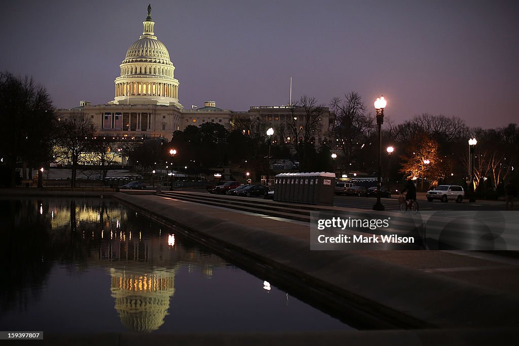 Rehearsal Held For Obama's Second Inauguration