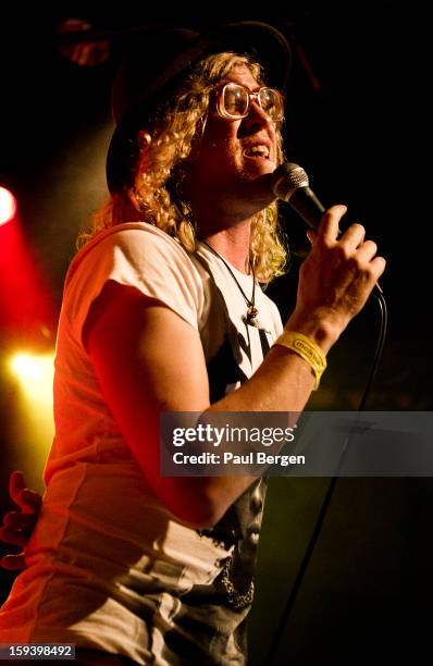 American soul singer Allen Stone performs on stage at Melkweg, Amsterdam, Netherlands, 26 November 2012.