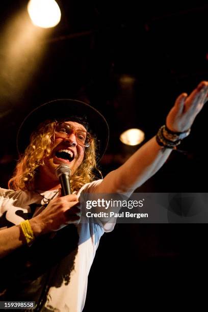 American soul singer Allen Stone performs on stage at Melkweg, Amsterdam, Netherlands, 26 November 2012.