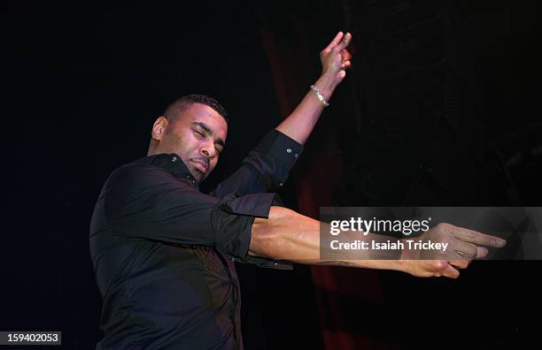 Ginuwine performs for the "FOR THE LOVE OF R&B CONCERT" at The Sound Academy on January 12, 2013 in Toronto, Canada.