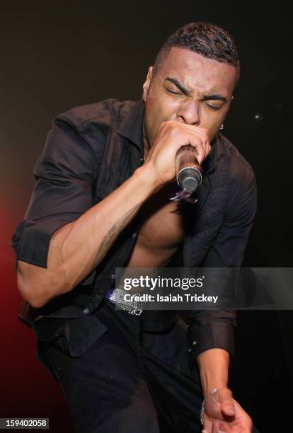 Ginuwine performs for the "FOR THE LOVE OF R&B CONCERT" at The Sound Academy on January 12, 2013 in Toronto, Canada.