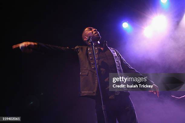 Ginuwine performs for the "FOR THE LOVE OF R&B CONCERT" at The Sound Academy on January 12, 2013 in Toronto, Canada.