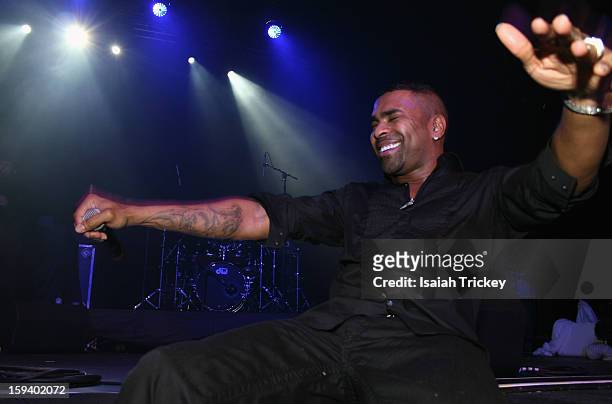 Ginuwine performs for the "FOR THE LOVE OF R&B CONCERT" at The Sound Academy on January 12, 2013 in Toronto, Canada.