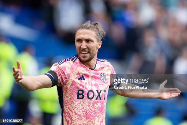 Luke Ayling of Leeds during the Sky Bet Championship match between Birmingham City and Leeds United at St Andrews, Birmingham on Saturday 12th August...