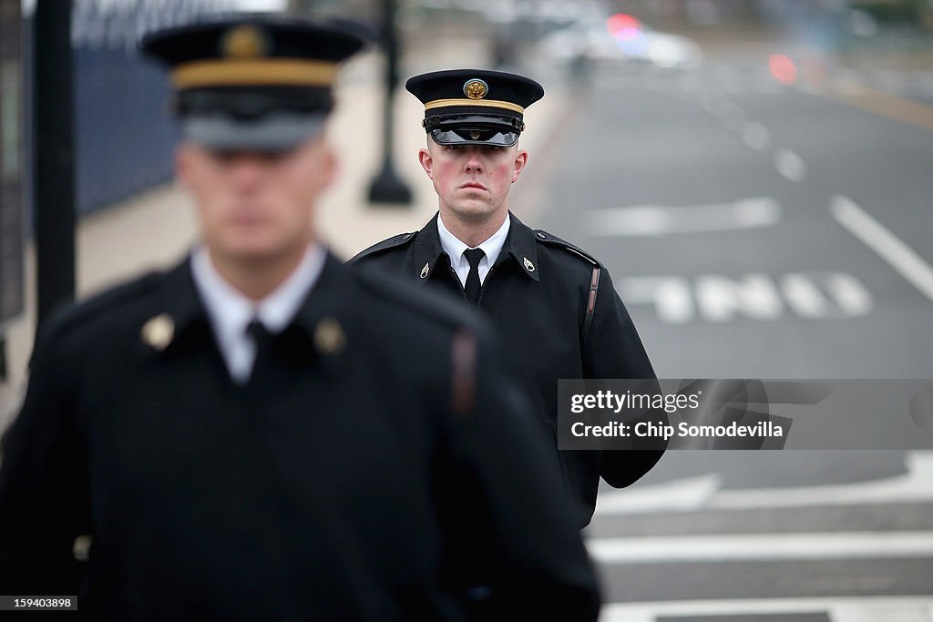 Rehearsal Held For Obama's Second Inauguration