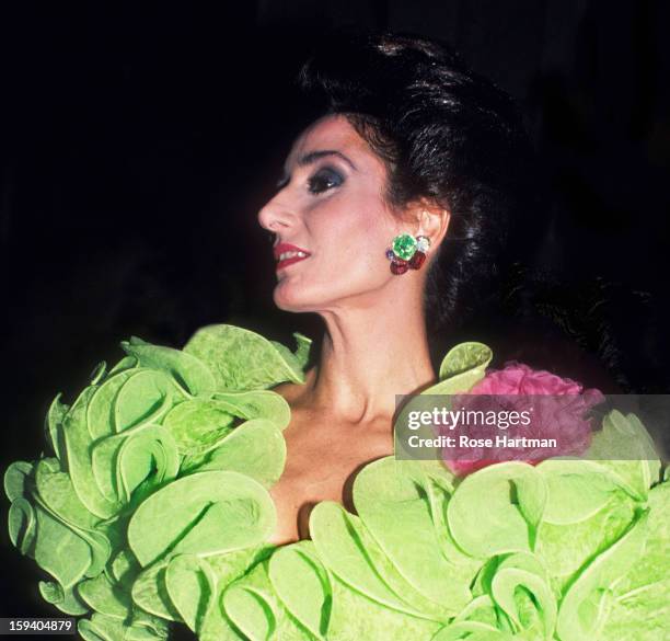 Nati Abascal , Spanish Institute gala, Plaza Hotel, New York, New York, early to mid 1980s.