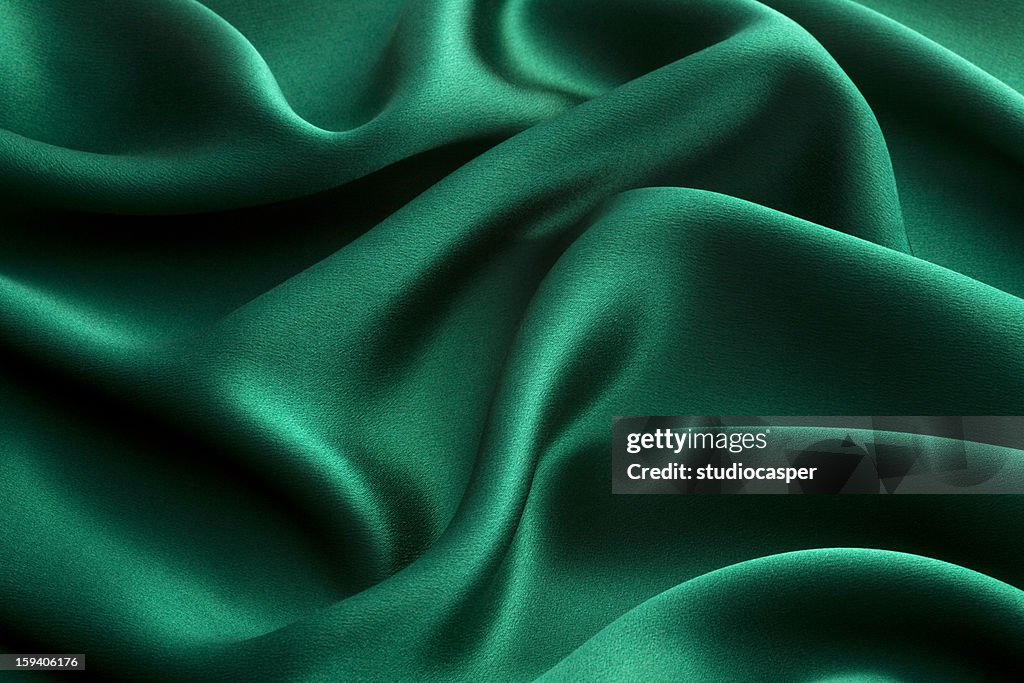 Green silk (Close up)
