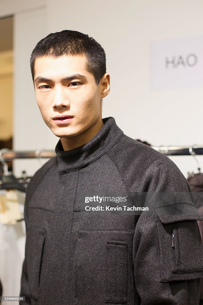 Calvin Klein Collection - Backstage - Milan Fashion Week Menswear Autumn/Winter 2013