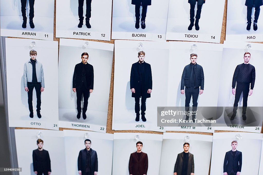 Calvin Klein Collection - Backstage - Milan Fashion Week Menswear Autumn/Winter 2013