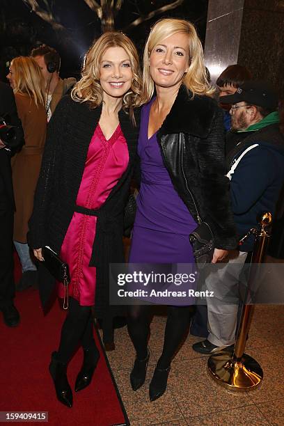 Ursula Karven and Judith Milberg attend the 'Geruechte...Geruechte...' premiere at Theater am Kurfuerstendamm on January 13, 2013 in Berlin, Germany.