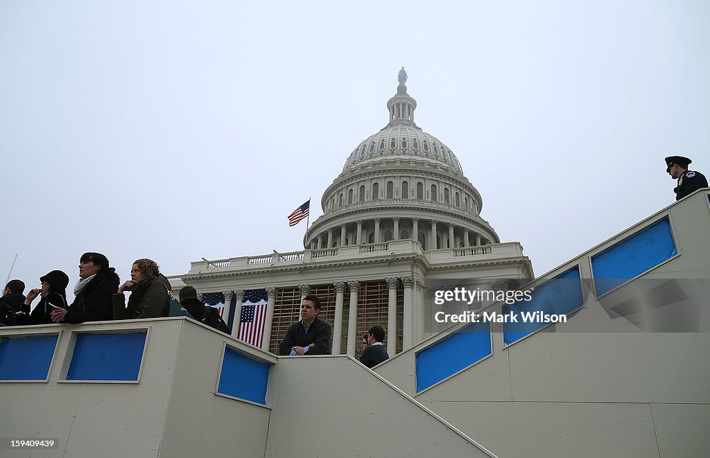 Rehearsal Held For Obama's Second Inauguration