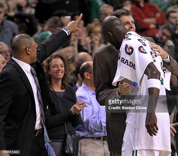 Boston Celtics head coach Doc Rivers and Boston Celtics power forward Kevin Garnett got together with Houston Rockets head coach Kevin McHale at the...