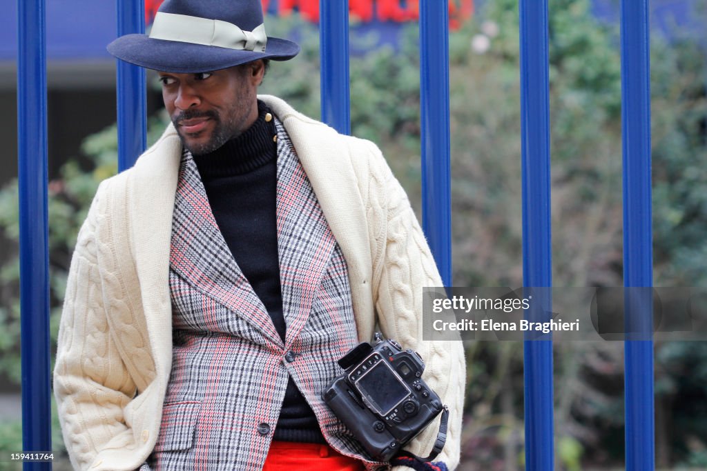 Street Style - Milan Fashion Week Menswear Autumn/Winter 2013