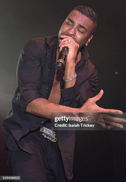 Ginuwine performs for the 'FOR THE LOVE OF R&B CONCERT' at The Sound Academy on January 12, 2013 in Toronto, Canada.