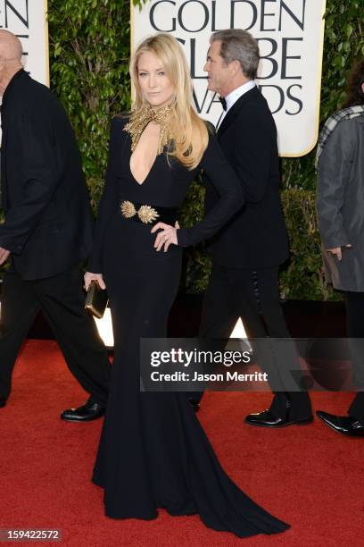 Actress Kate Hudson arrives at the 70th Annual Golden Globe Awards held at The Beverly Hilton Hotel on January 13, 2013 in Beverly Hills, California.