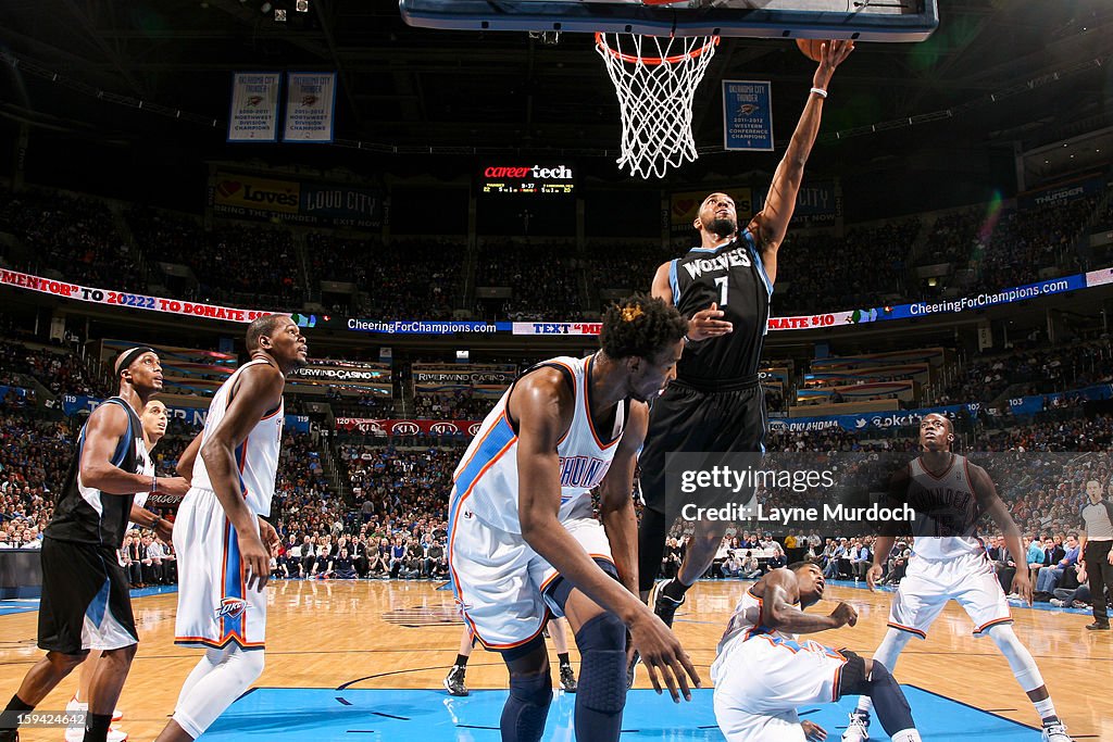 Minnesota Timberwolves v Oklahoma City Thunder