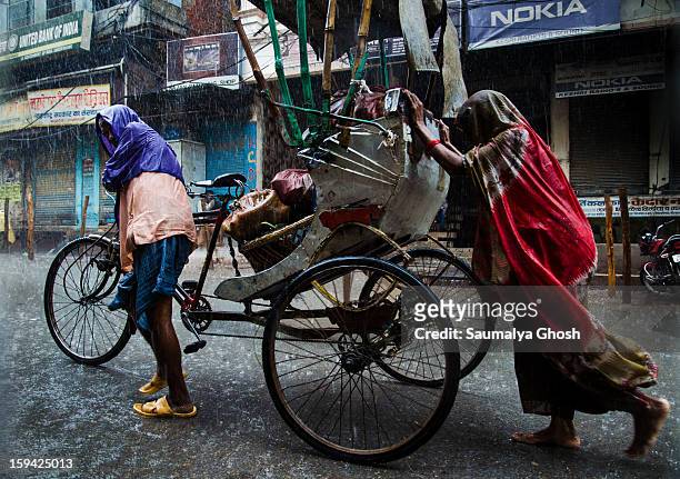 Usually Varanasi is a very busy city with narrow lanes and congested streets. However, due to incessant rainfall, the streets are merely deserted and...