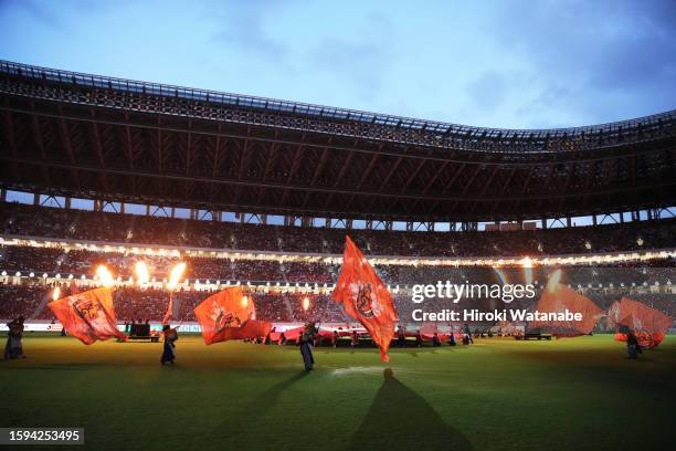Ageneral view prior to the J.LEAGUE Meiji Yasuda J1 22nd Sec. Match between Nagoya Grampus and Albirex Niigata at the National Stadium on August 05,...